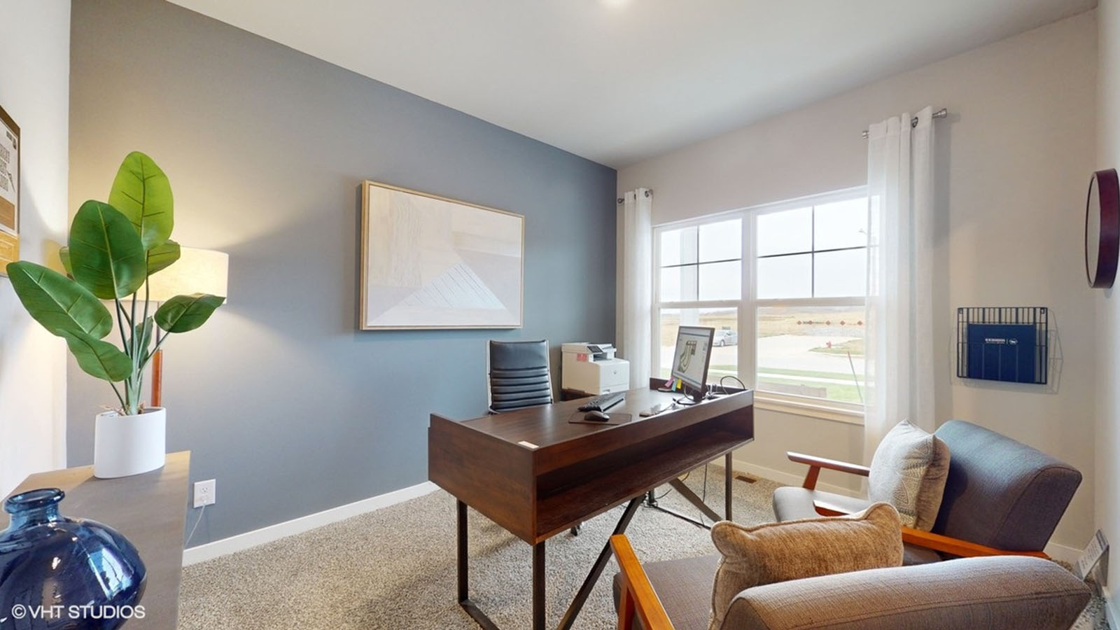 Bedroom with large window for great lighting.