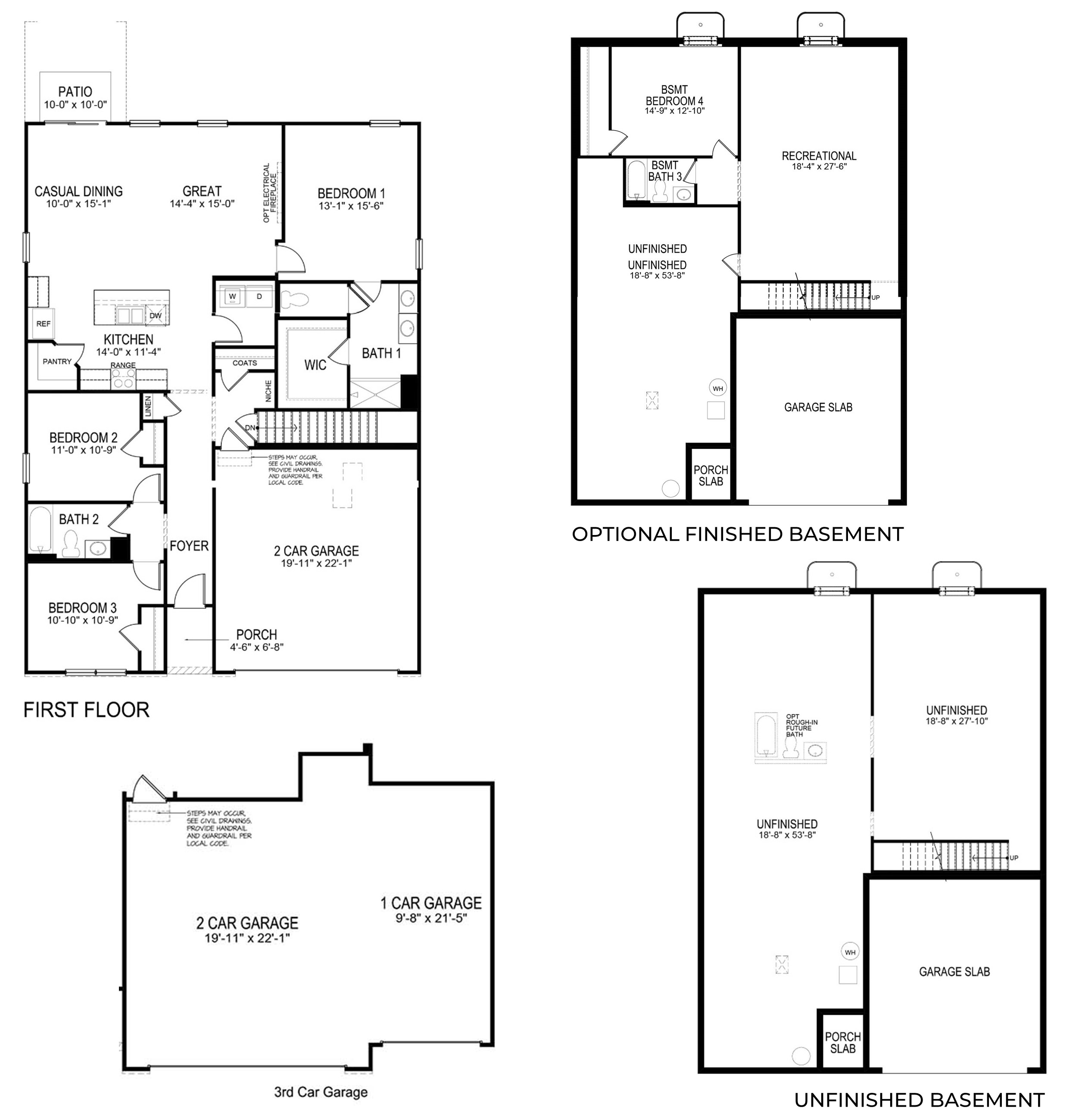 neuville main and finished basement rendering