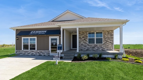 front exterior of hamilton model home