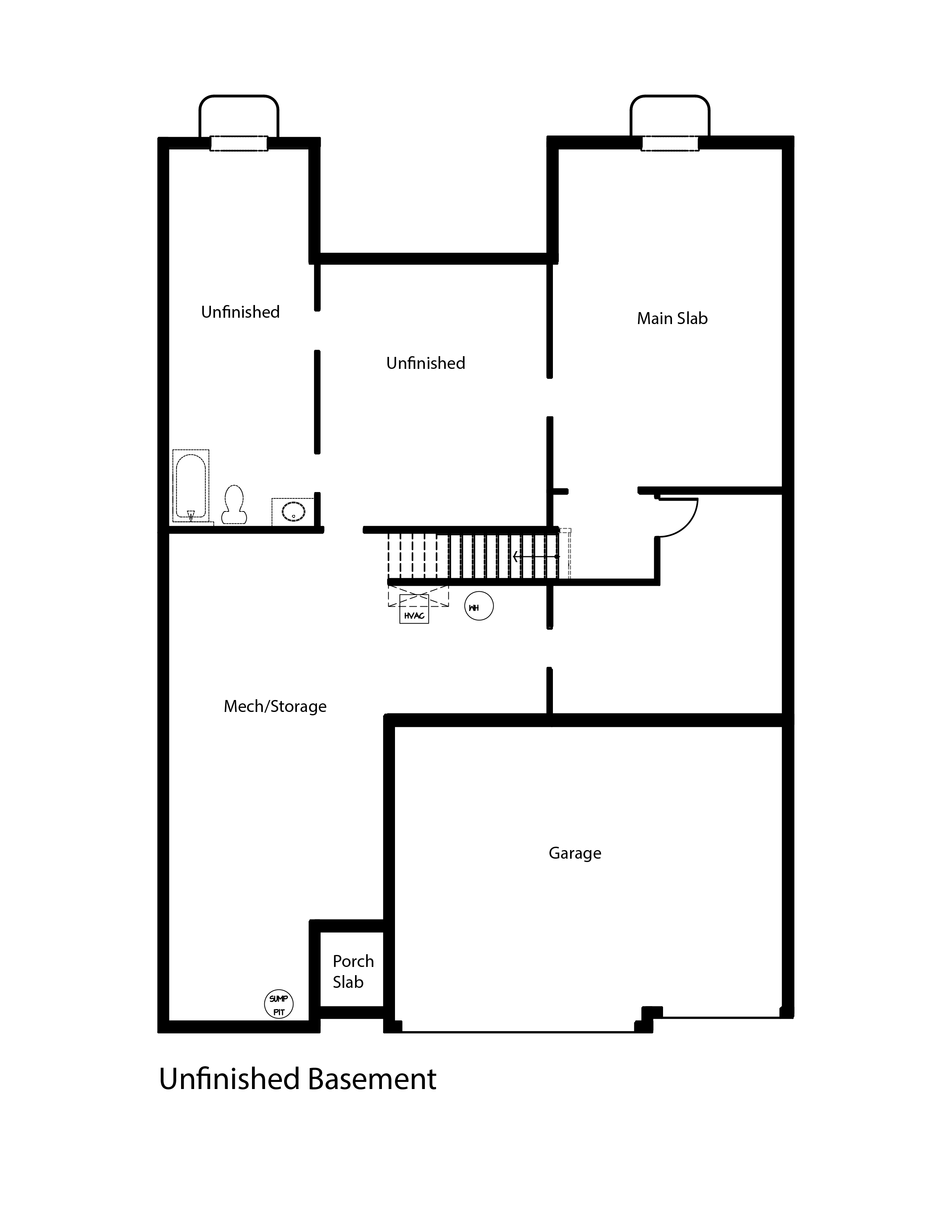 fairfield unfinished basement