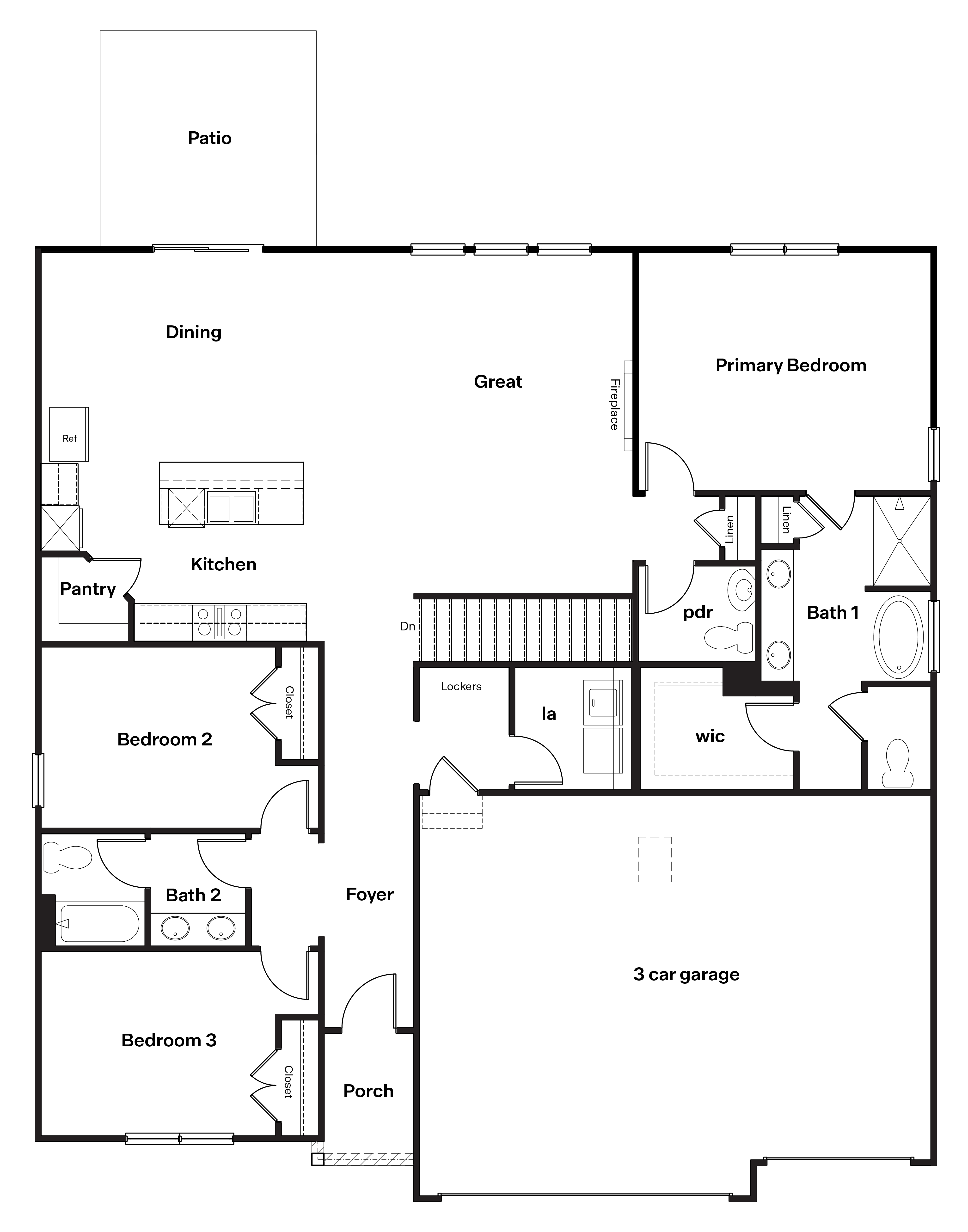 madison main level floor plan