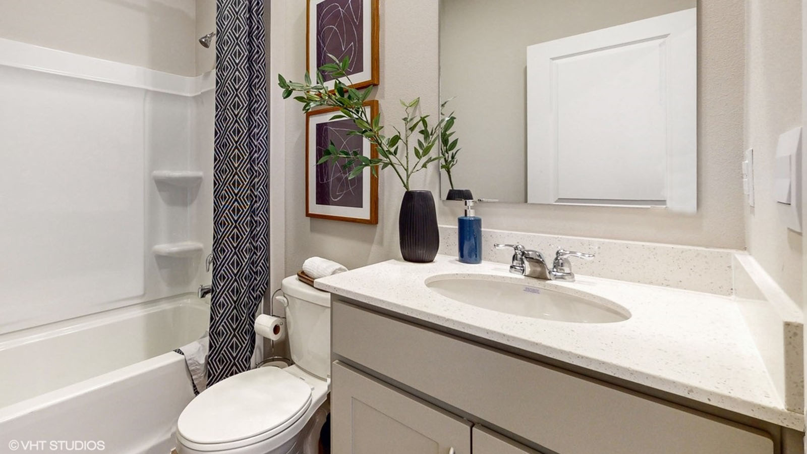 second full bathroom with a bathtub and sink