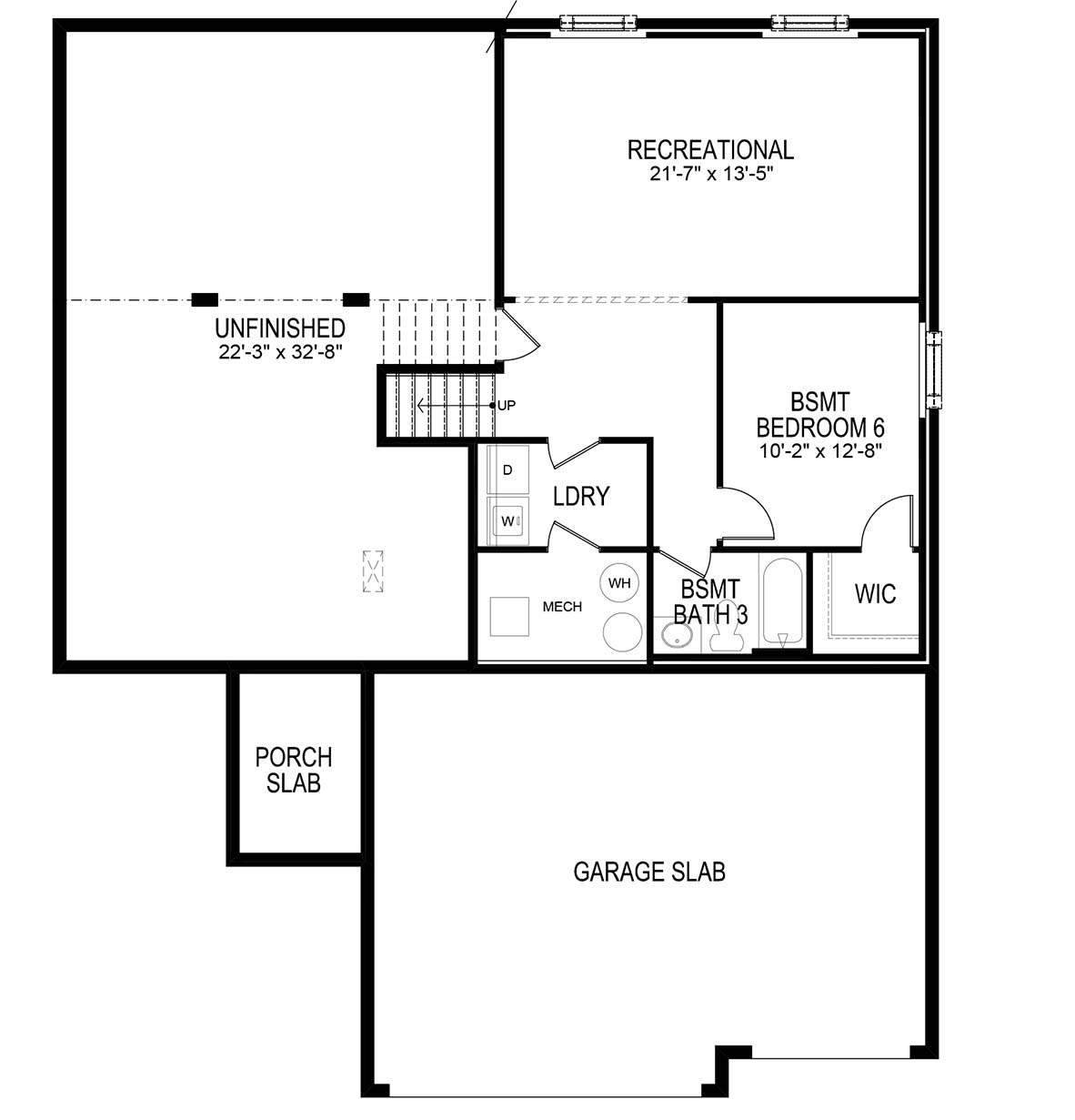 bryant basement floor plan