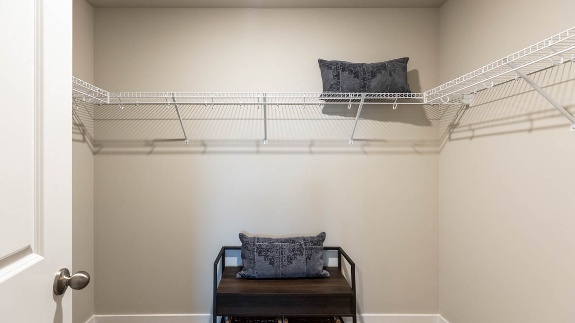 Spacious walk-in closet offering ample room for clothing, accessories, and everyday essentials.
