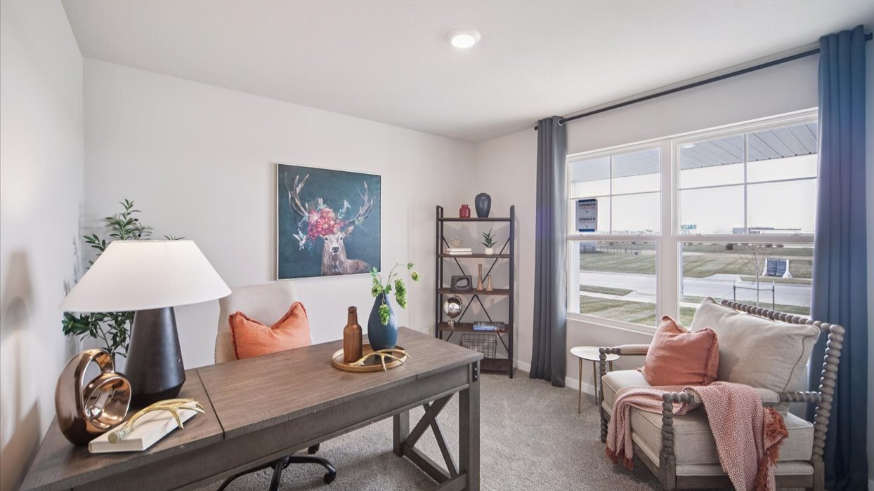 Comfortable secondary bedroom with natural light, modern finishes, and versatile living space.