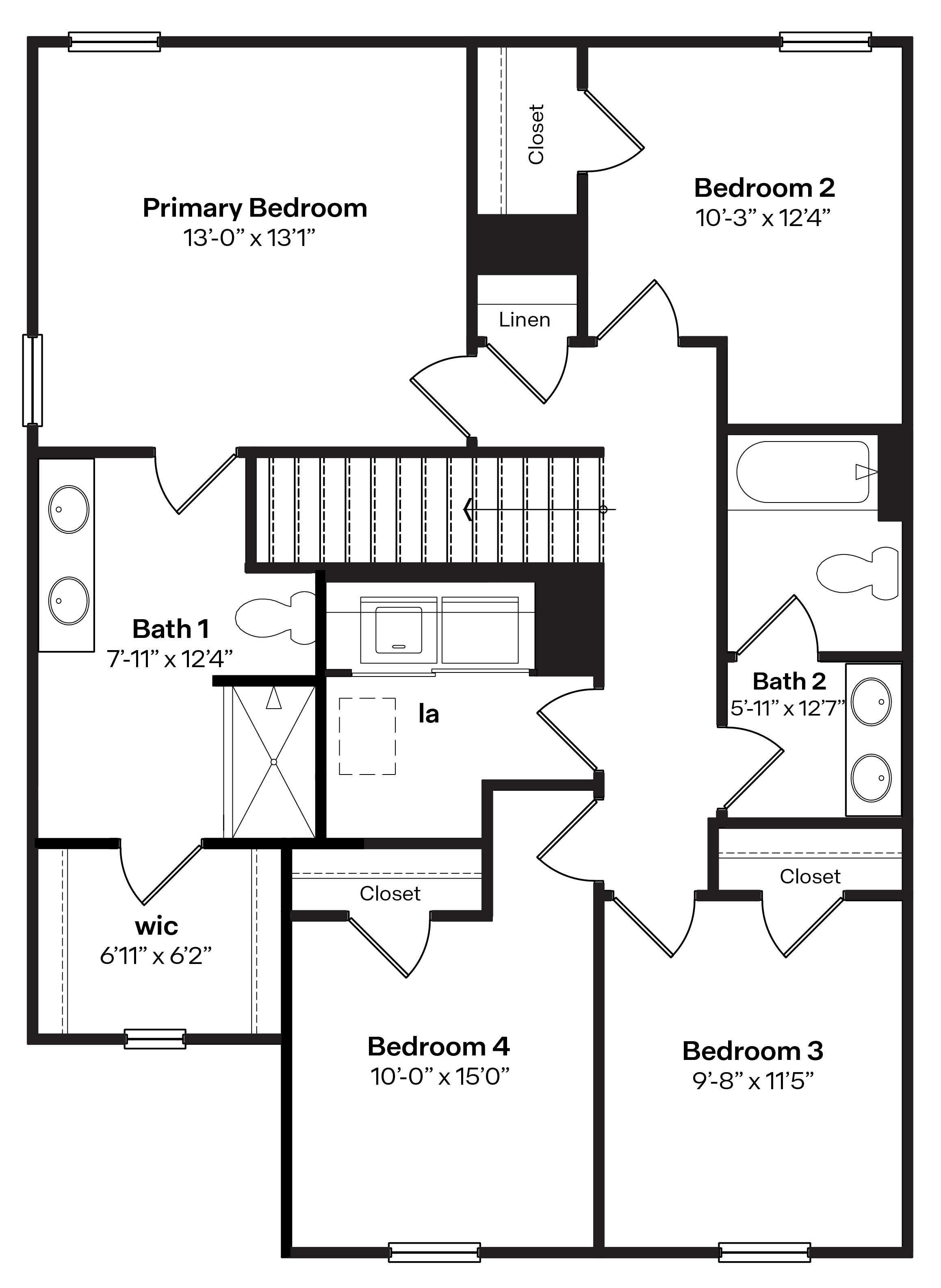 emerson second level floor plan