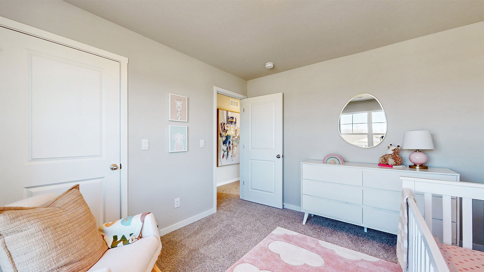 Comfortable secondary bedroom with natural light, modern finishes, and versatile living space.