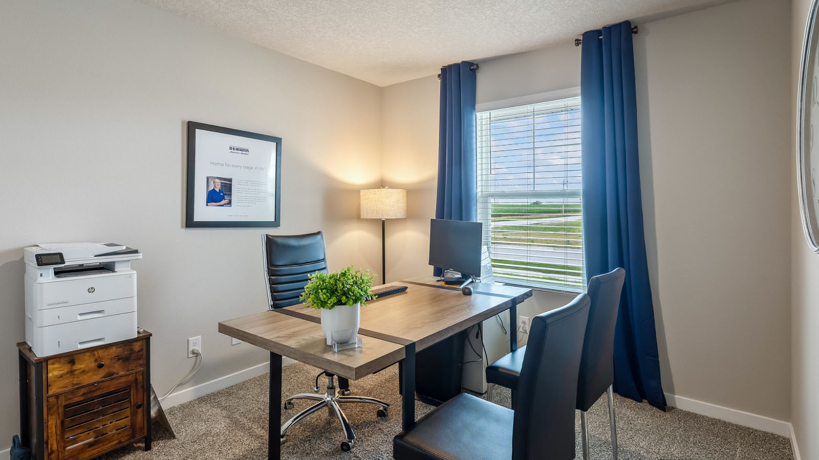 Comfortable secondary bedroom with natural light, modern finishes, and versatile living space.