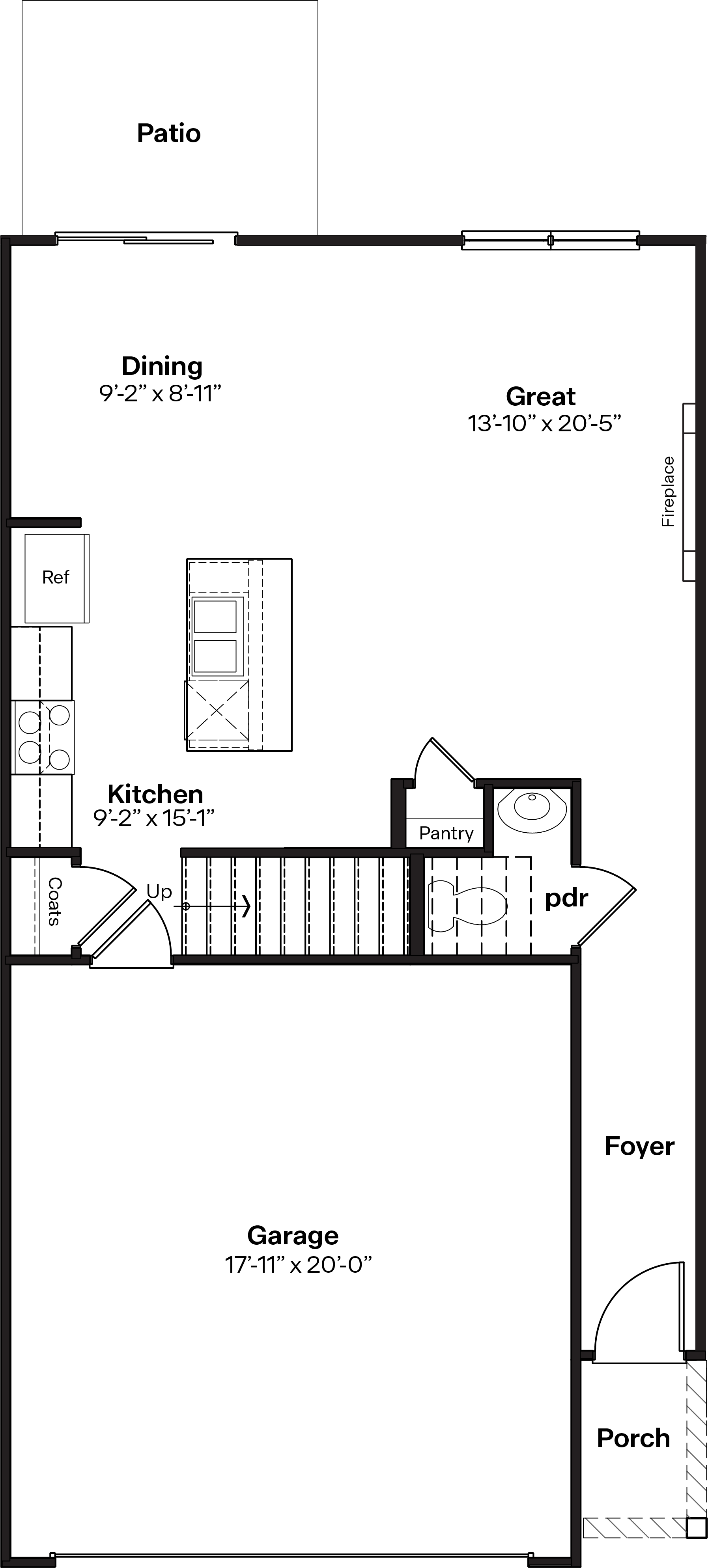 pattison left swing main level