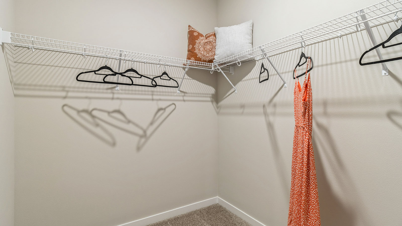 Spacious walk-in closet offering ample room for clothing, accessories, and everyday essentials.