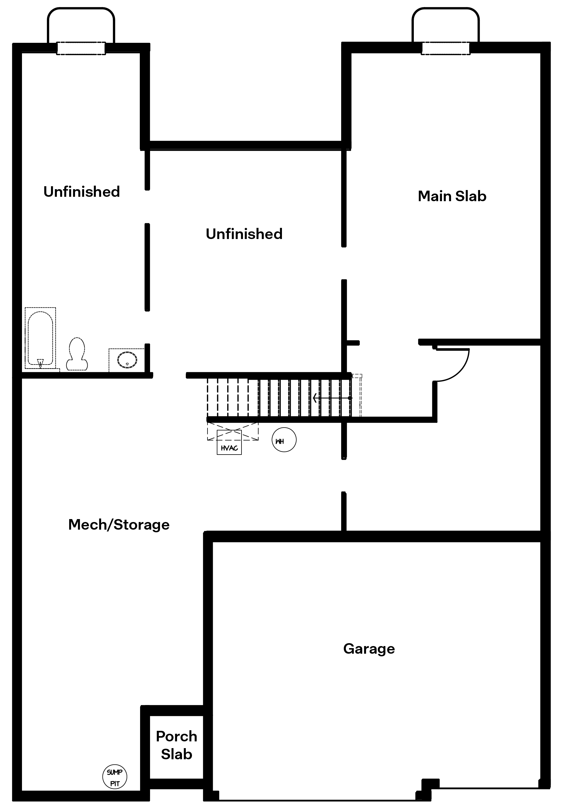 Fairfield unfinished basement