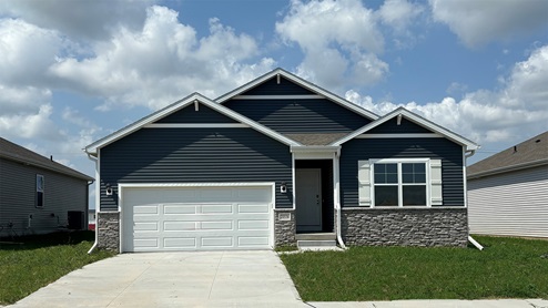 Navy blue exterior of the ranch neuville