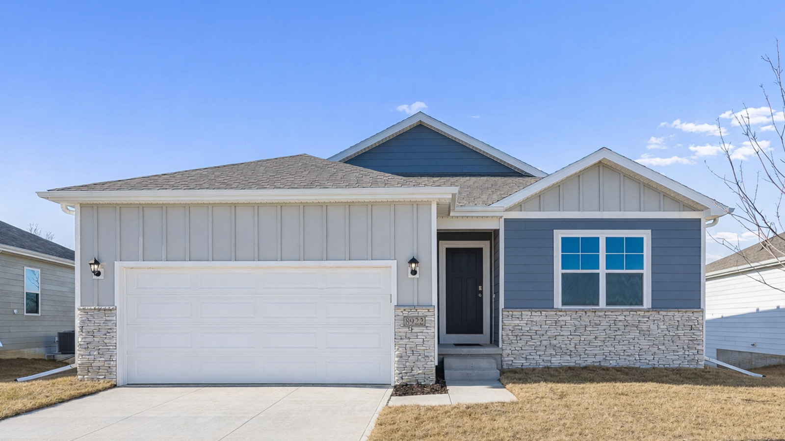 8922 N 167 Street, Bennington, NE, The Hill By D.R. Horton 1-story, 4-bed, 3-bath, 2-car garage, front yard