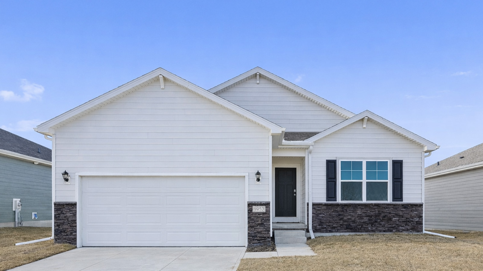 8952 N 167 Street, Bennington, NE, The Hill By D.R. Horton 1-story, 4-bed, 3-bath, 2-car garage, front yard