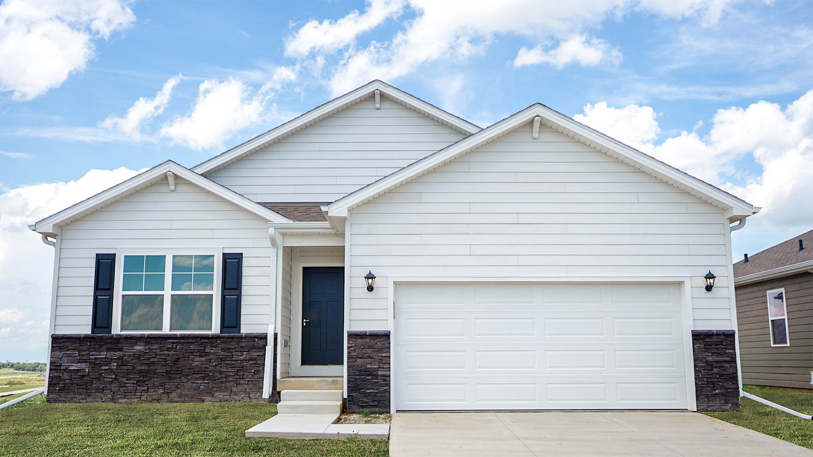 8952 N 167 Street, Bennington, NE, The Hill By D.R. Horton 1-story, 4-bed, 3-bath, 2-car garage, front yard