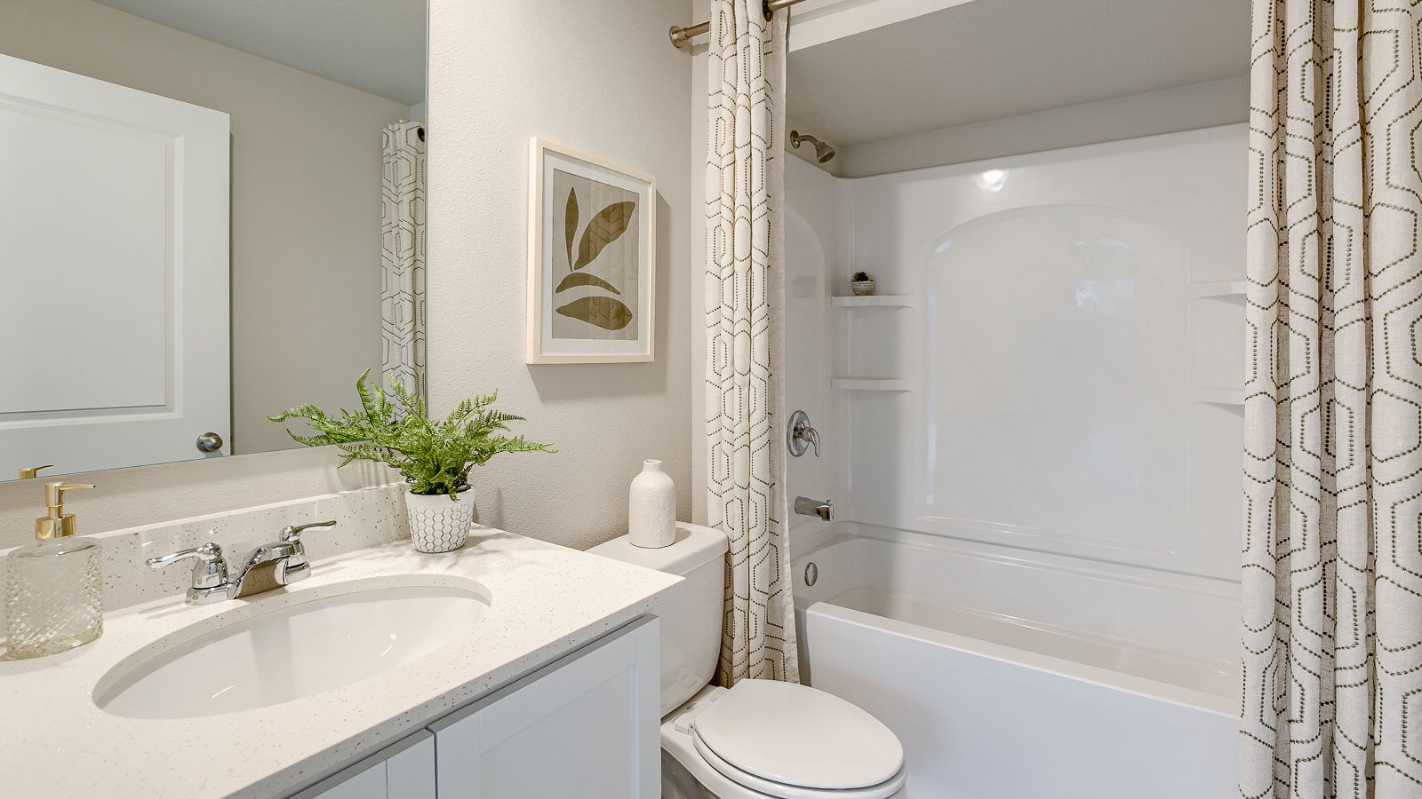 Third bathroom in finished basement of the Bellhaven