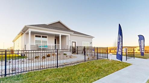 exterior of model home