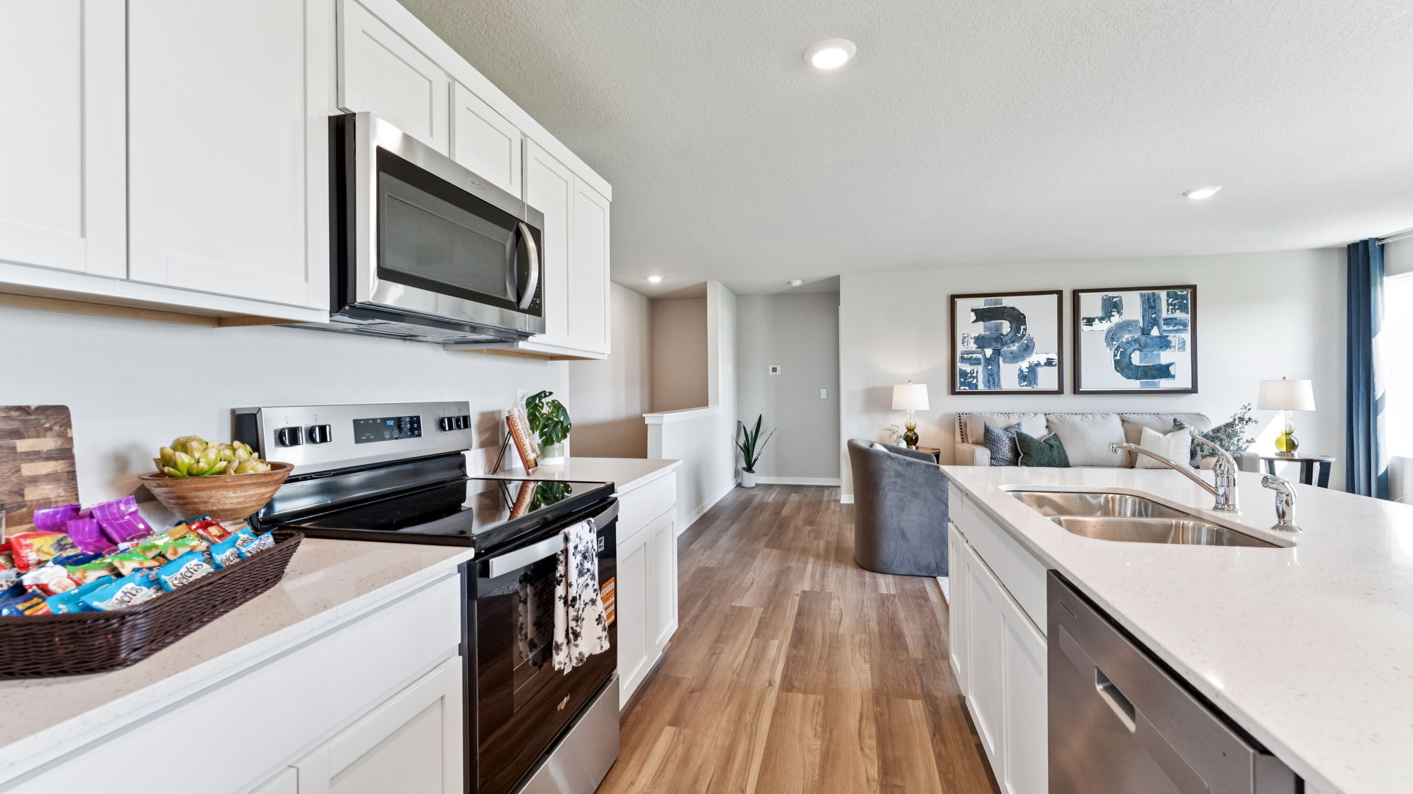 Kitchen of Hamilton with stainless steel appliances