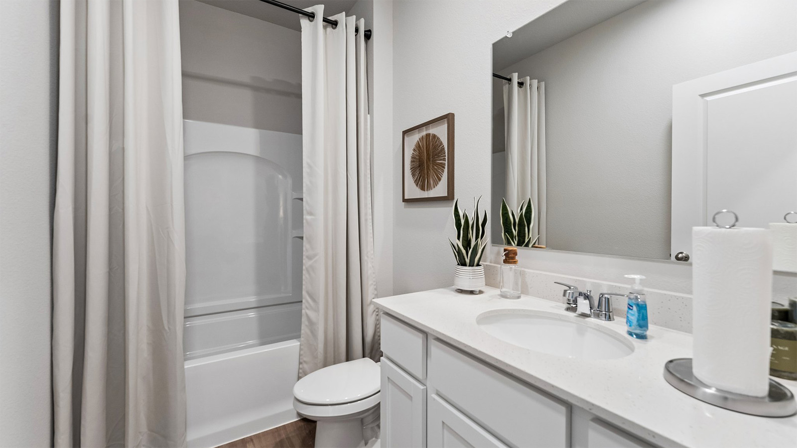 Second bathroom in the Hamilton with bathtub