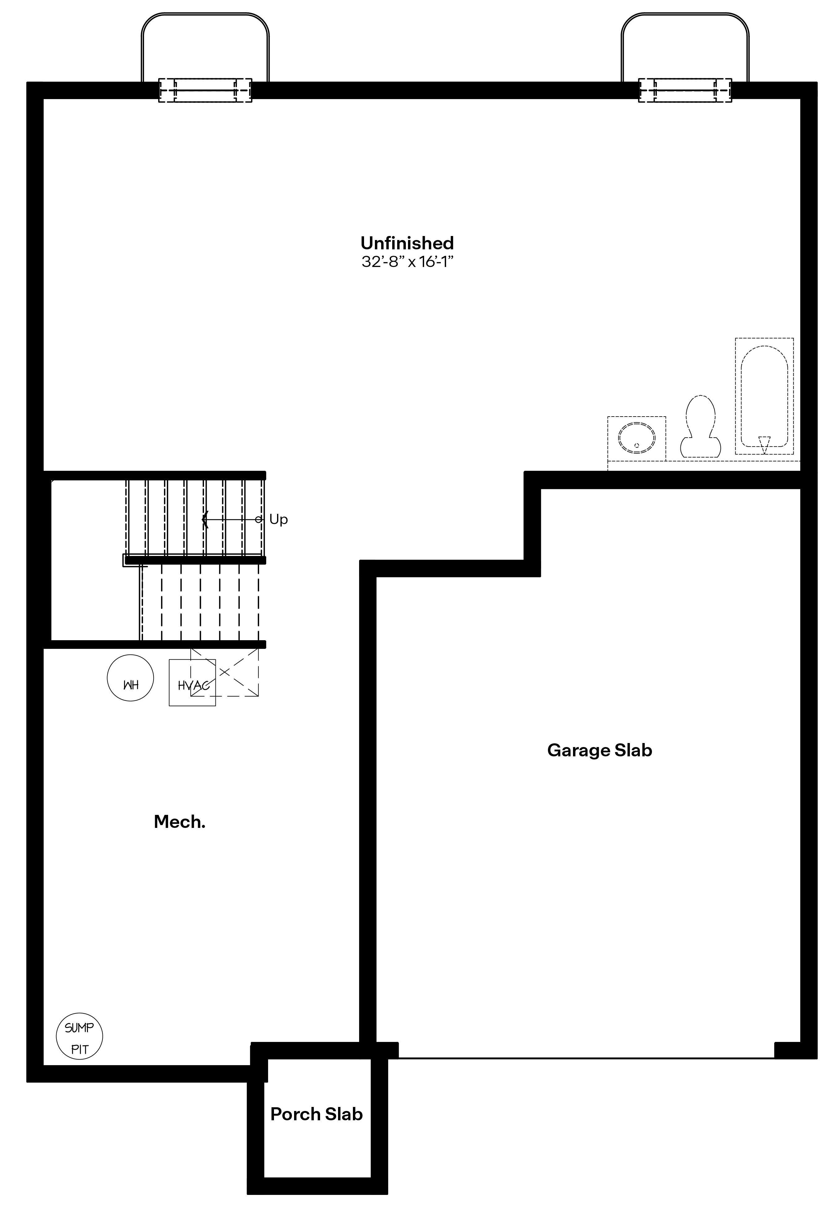 Holland unfinished basement