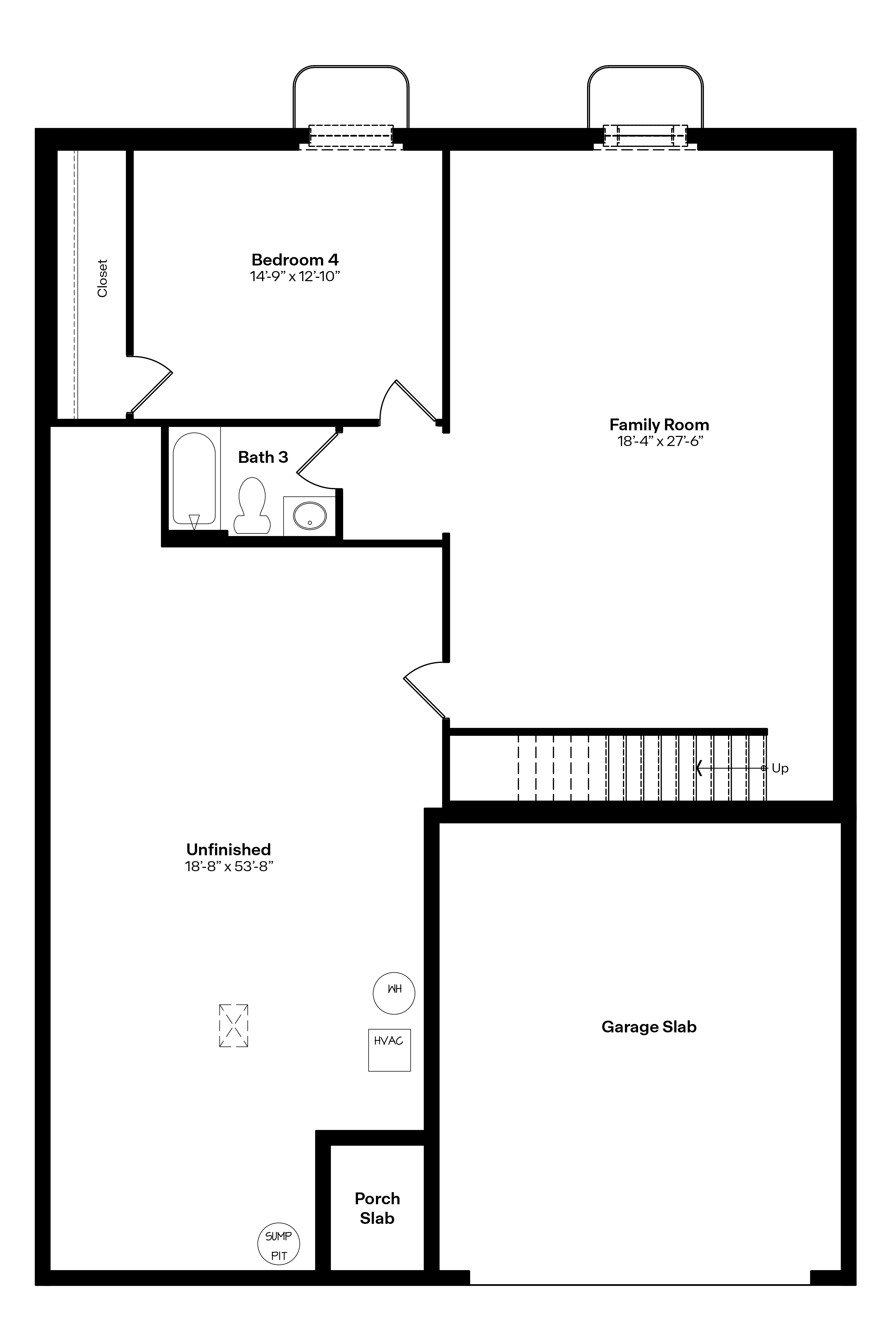 Neuville finished basement rendering