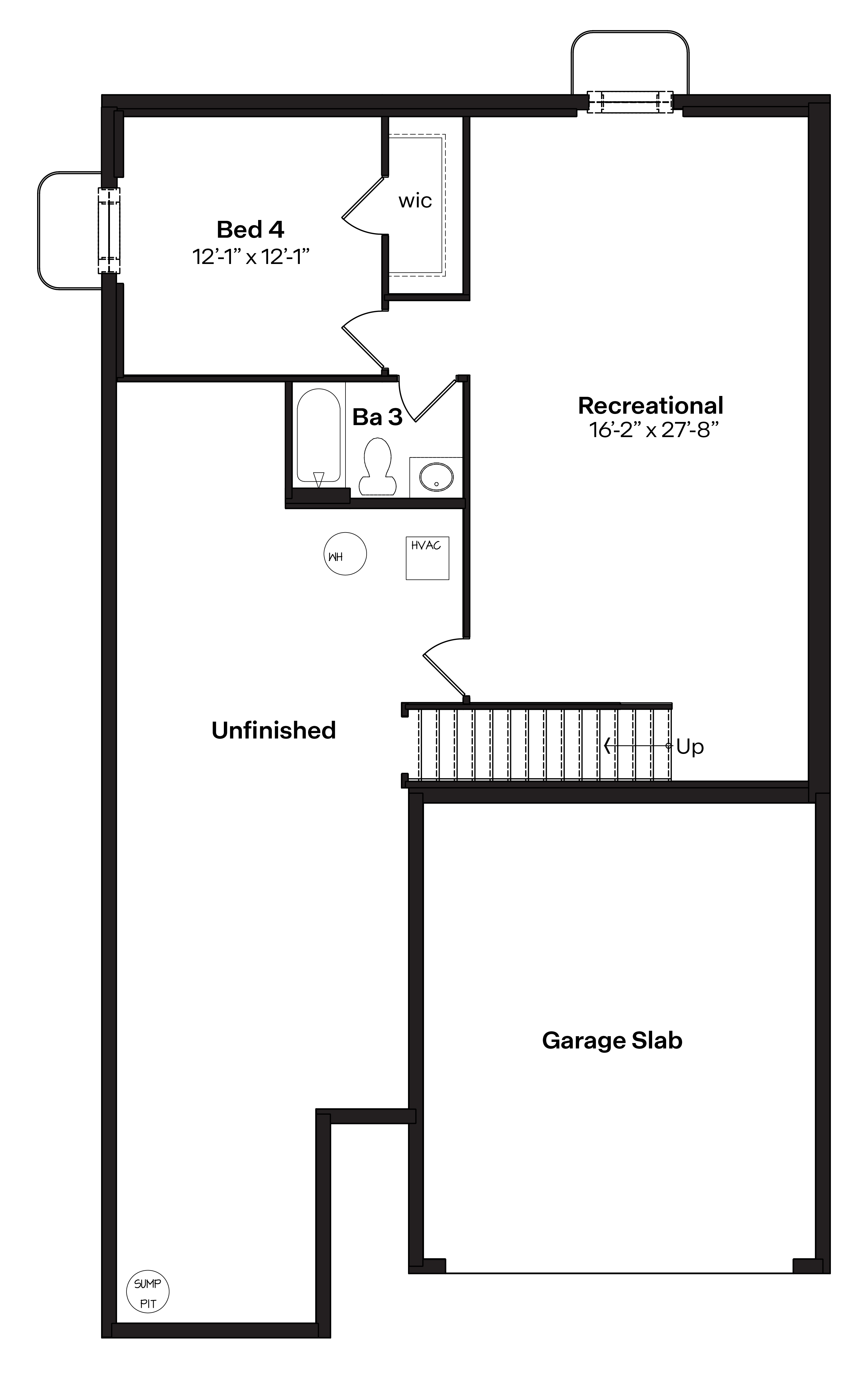Abbott finished basement rendering