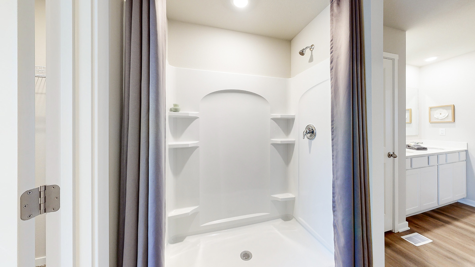 Reagan primary bathroom with walk in shower