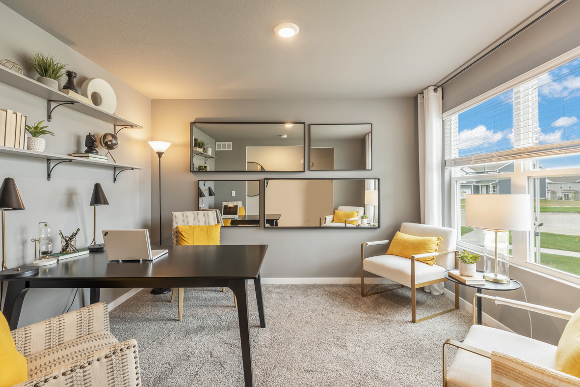 front office with large window and desk