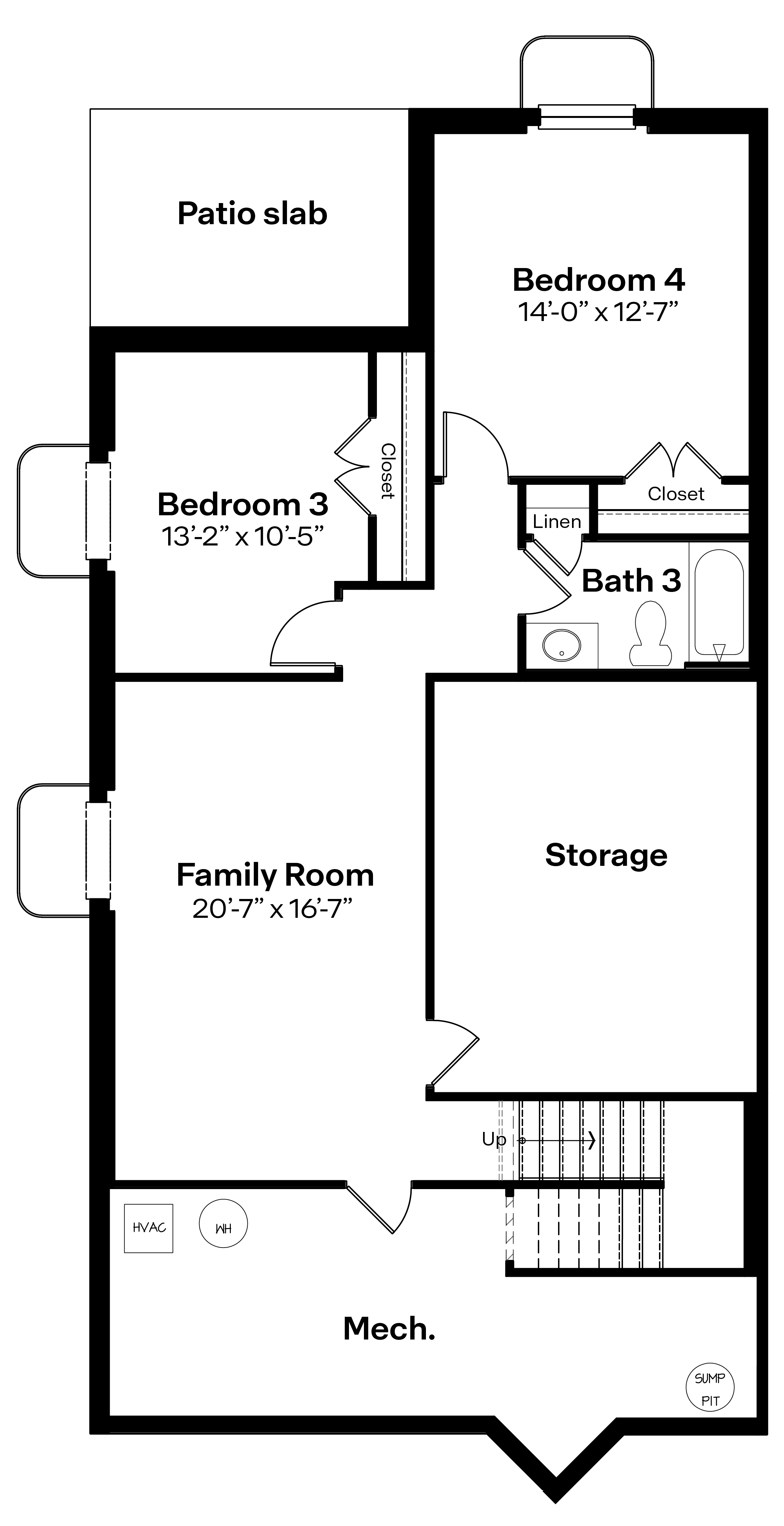 Olsen finished basement rendering