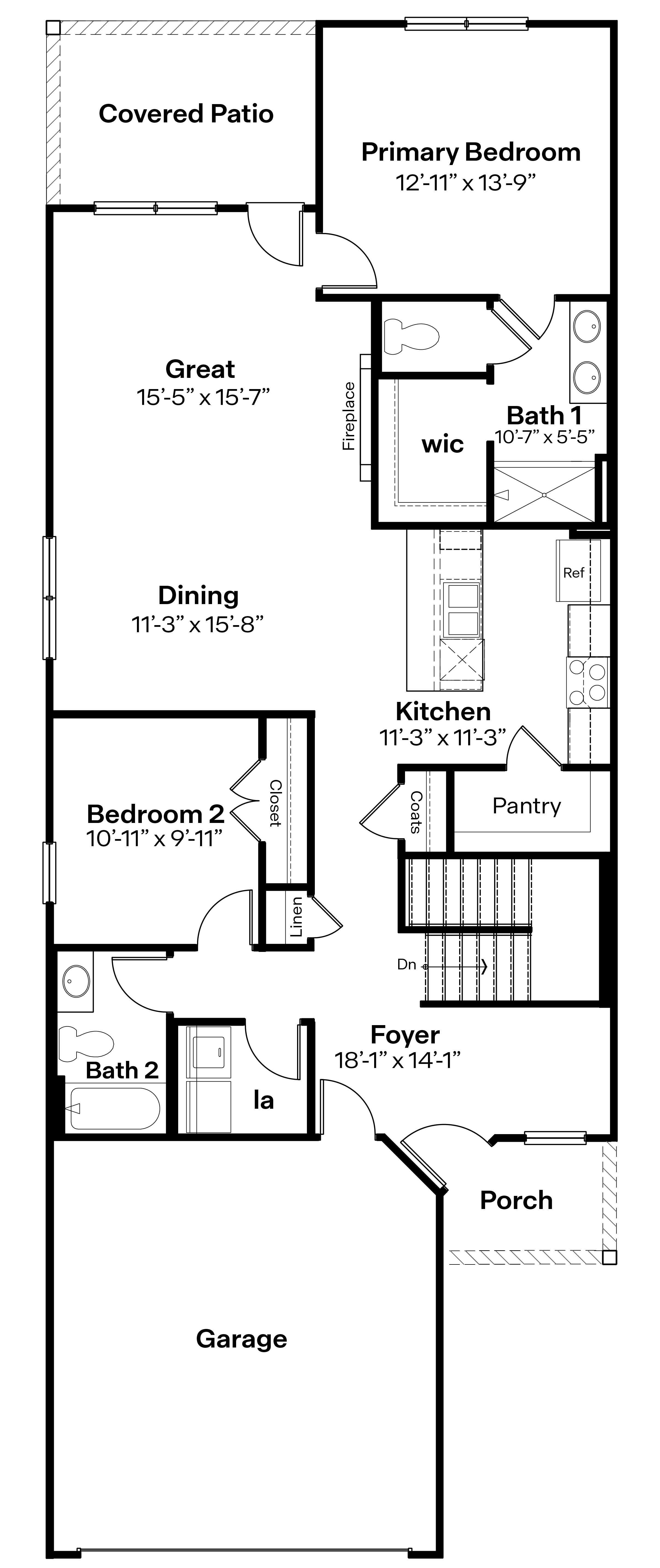 Olsen main level rendering