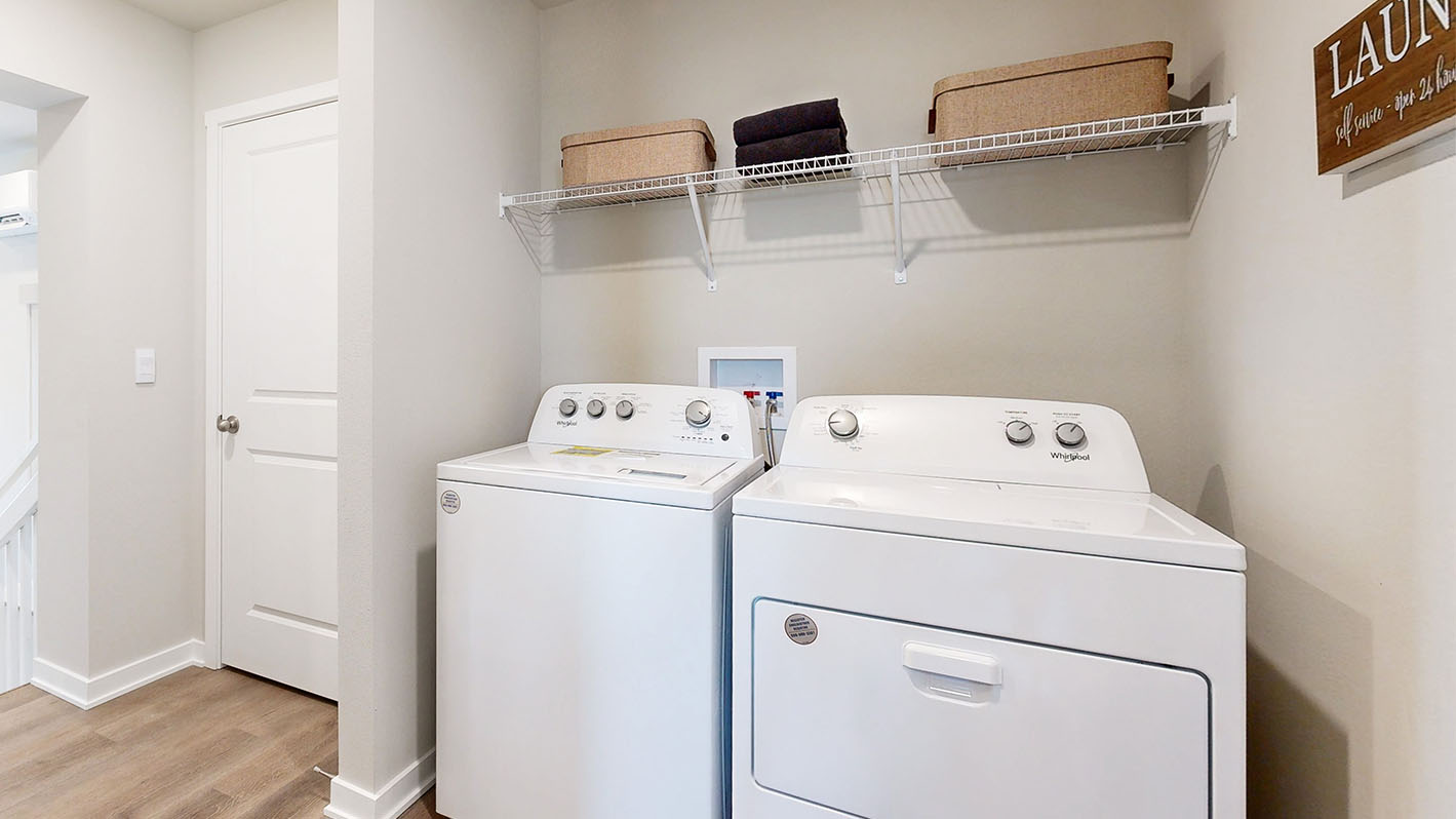 Laundry room in the Abbott