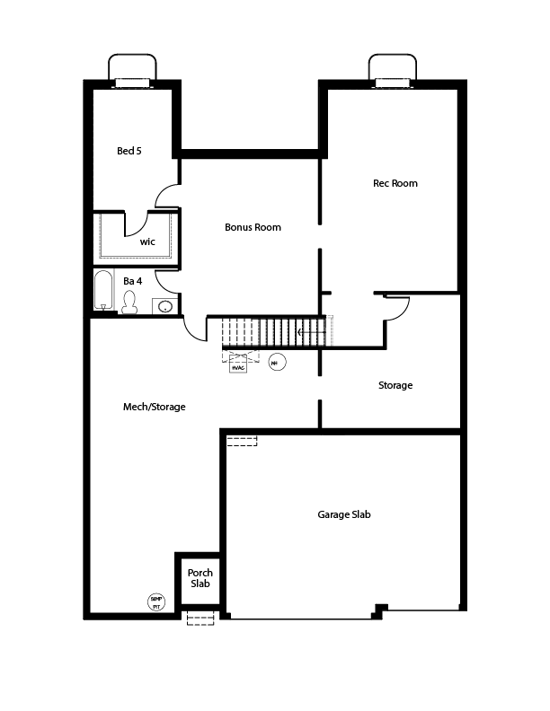 Fairfield Finished Basement with 5th Bedroom