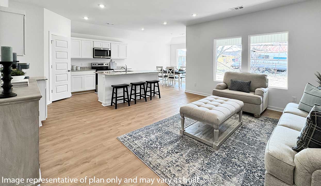 Living, Kitchen, and Dining