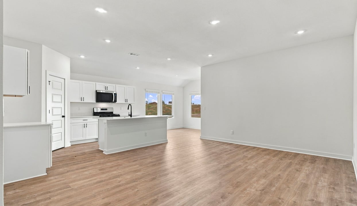 Living, Kitchen, and Dining