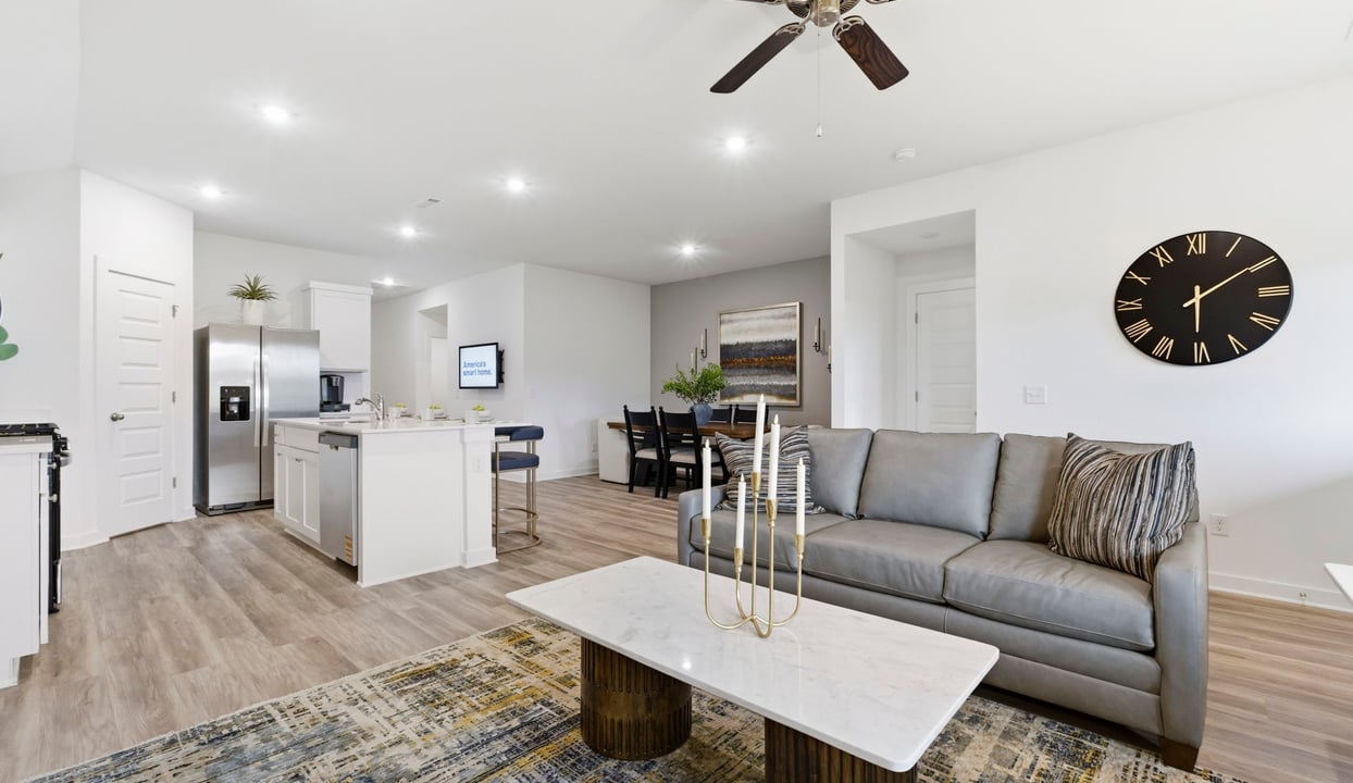 Living, Kitchen, and Dining