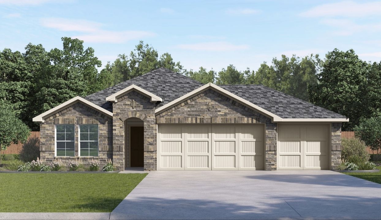 Front Elevation 3 Car