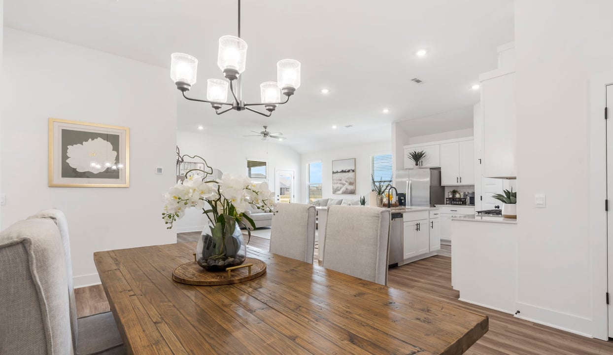 Dining, Kitchen, Living