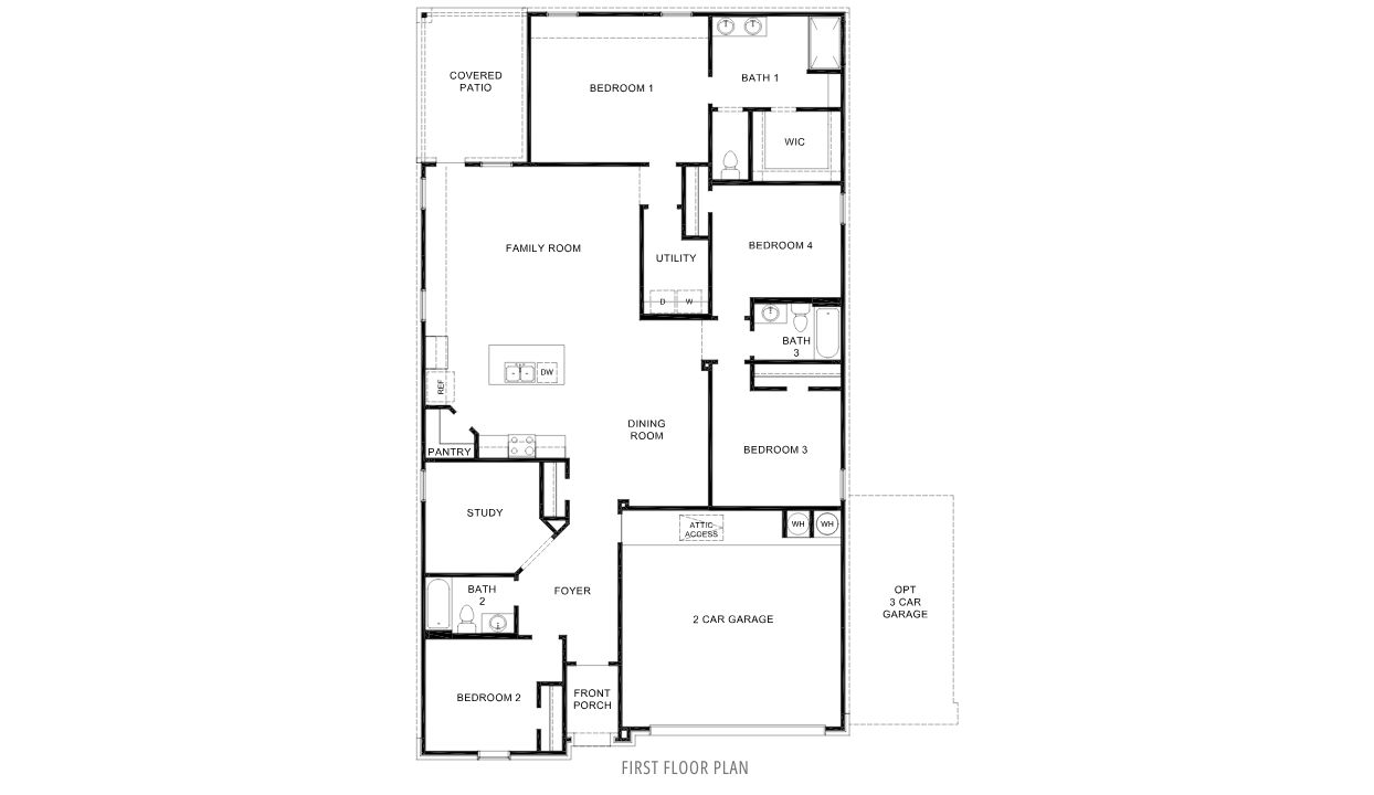 Lakeway 3 Car Floorplan