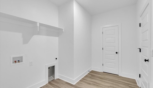Untilty room off garage door