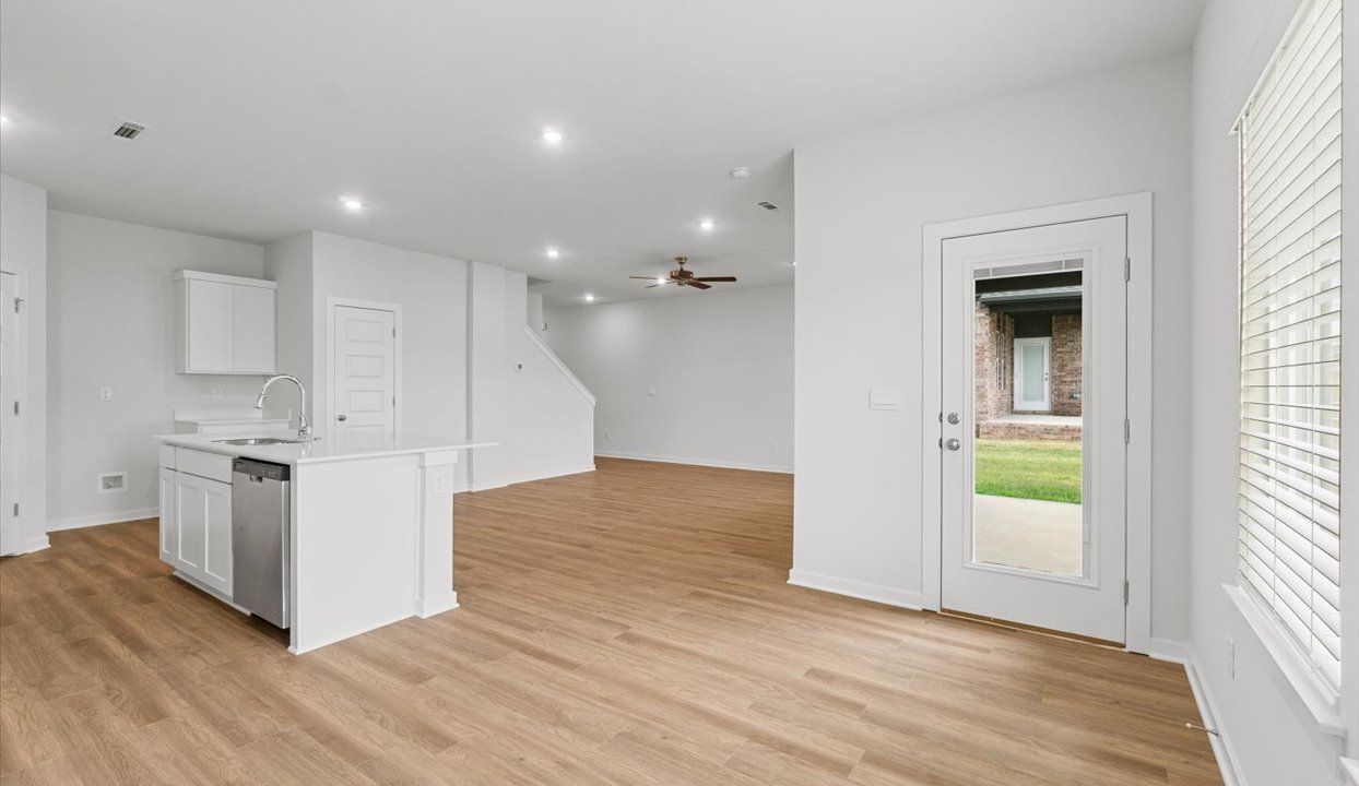 Dining, Kitchen, and Living