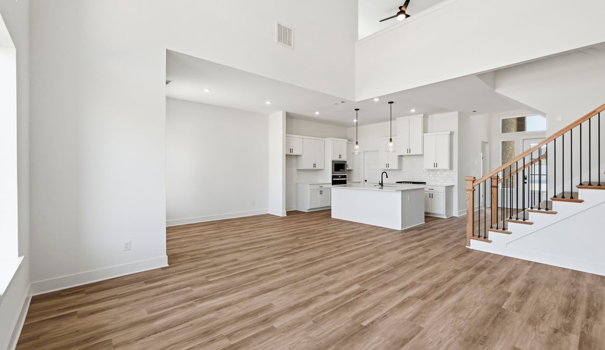 Living, Dining, and Kitchen