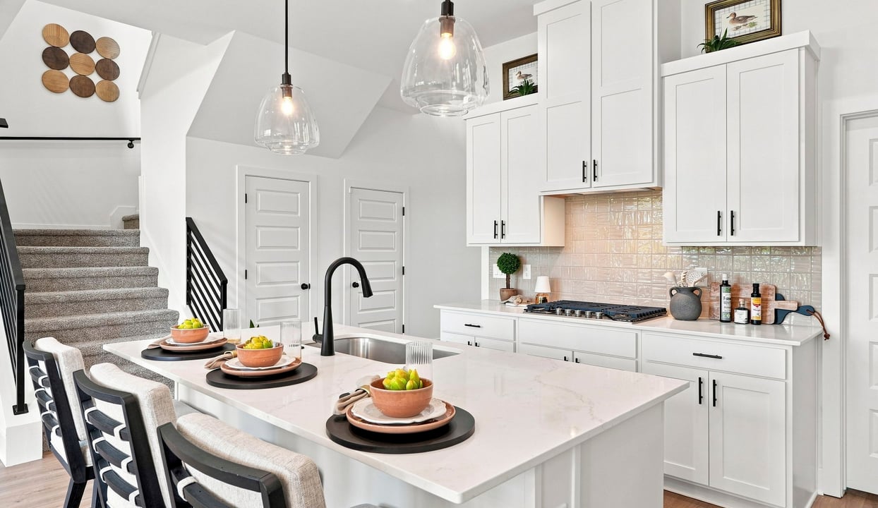 Kitchen Island and Entry