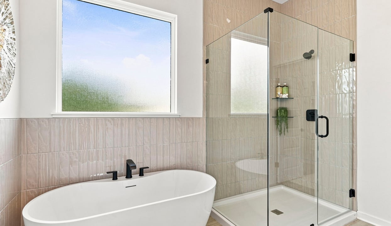Primary Shower and Tub