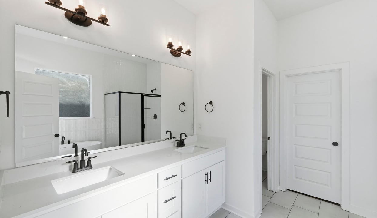 Primary Bathroom with double vanity