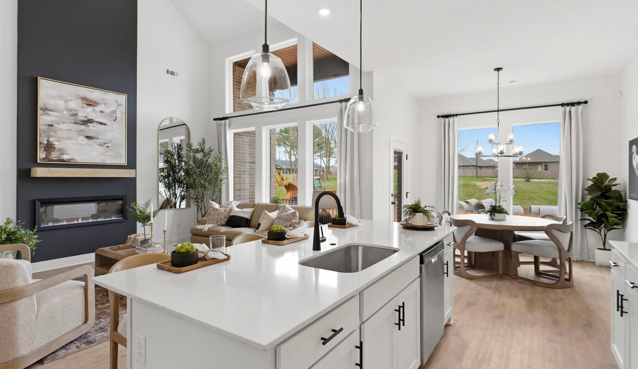 Kitchen Island and Dining