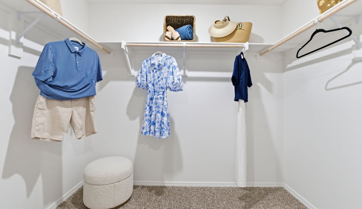 Primary closet