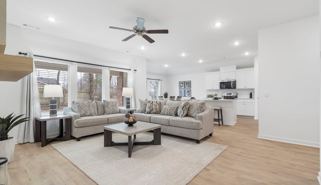 Living, Dining, and Kitchen