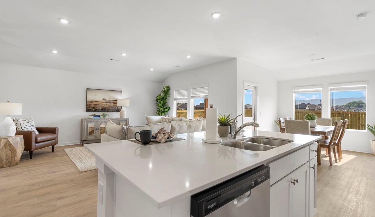 Kitchen Island, Living, Dining