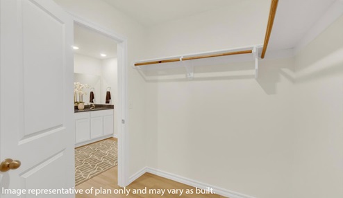 Spacious master closet