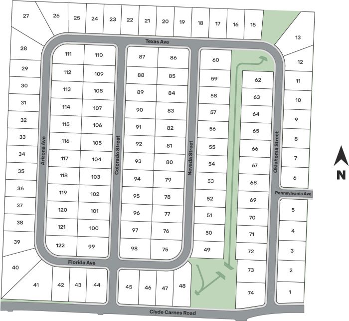 Static Lot Map